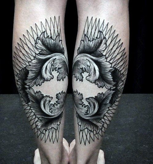 tatuaggio gamba 437