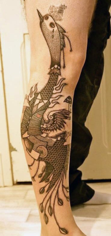 tatuaggio gamba 465