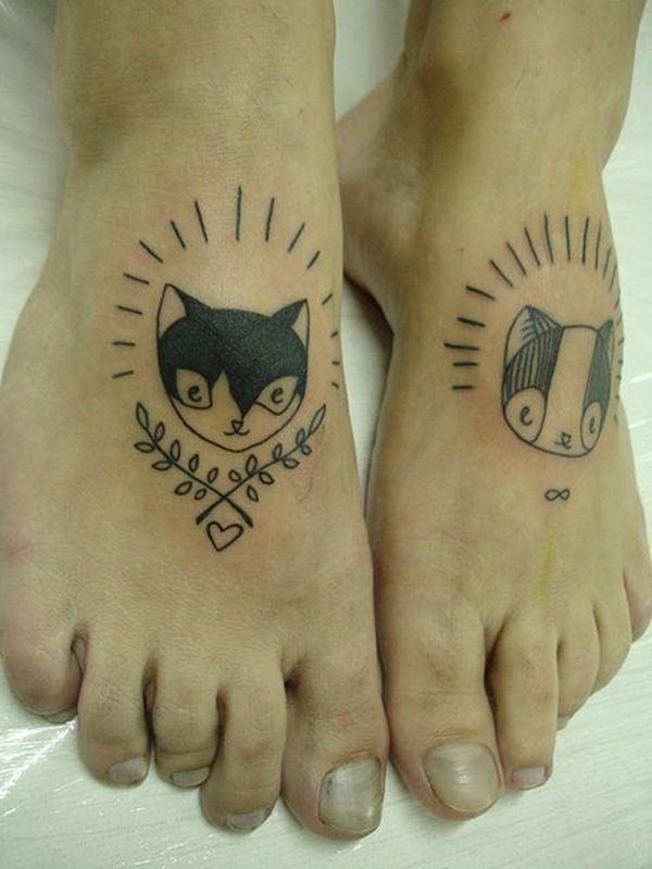 diseno tatuaggio gatto 11