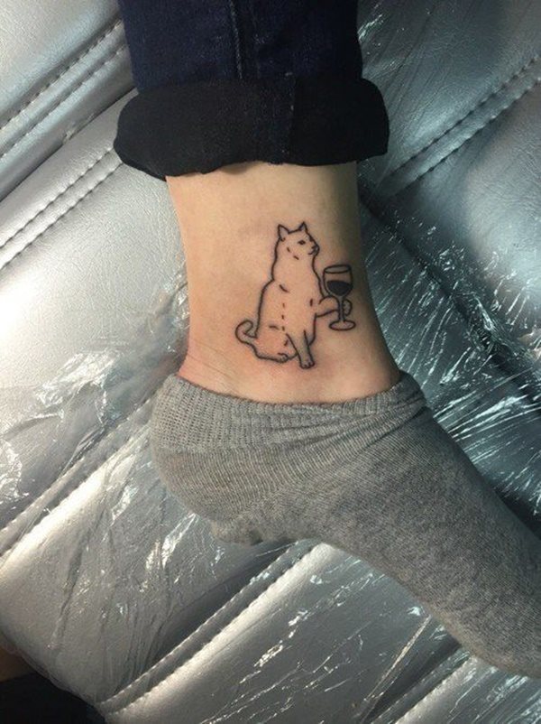 diseno tatuaggio gatto 18