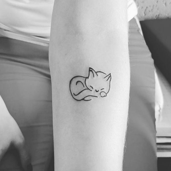 diseno tatuaggio gatto 21