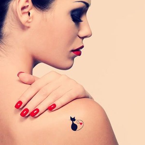 diseno tatuaggio gatto 32
