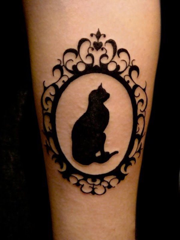 diseno tatuaggio gatto 4