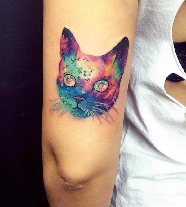 diseno tatuaggio gatto 49