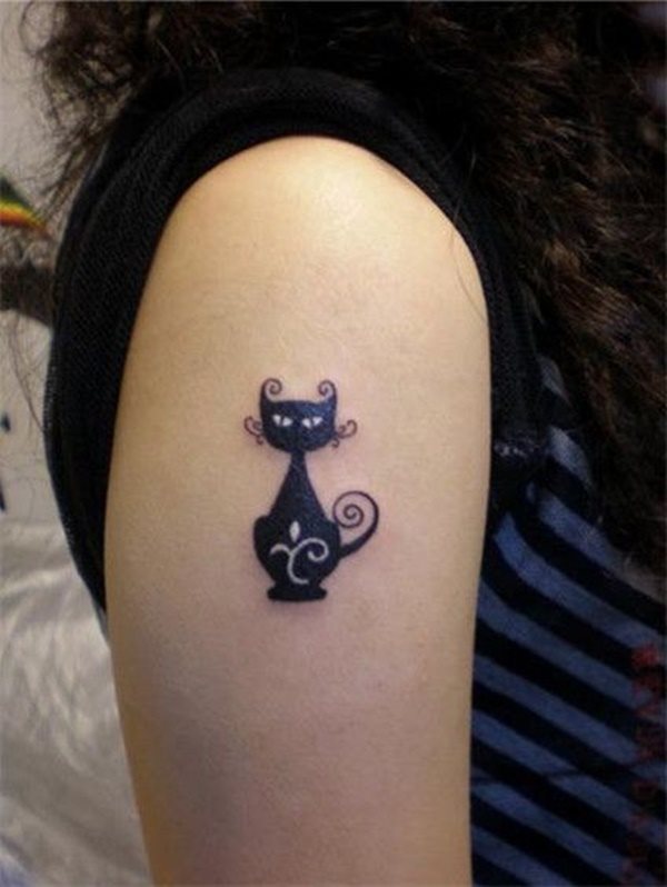 diseno tatuaggio gatto 5