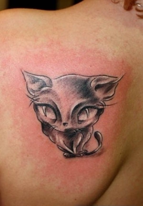 diseno tatuaggio gatto 54