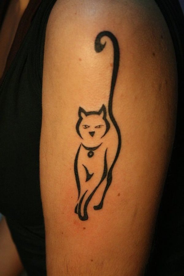 diseno tatuaggio gatto 61