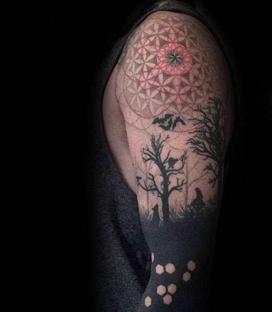 tatuaggio fiore della vita 270