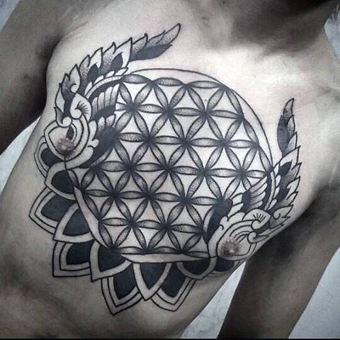 tatuaggio fiore della vita 294