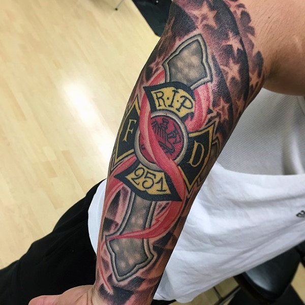 tatuaggio nastro contro cancro 144
