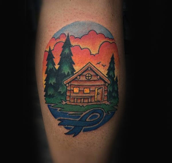 tatuaggio nastro contro cancro 30