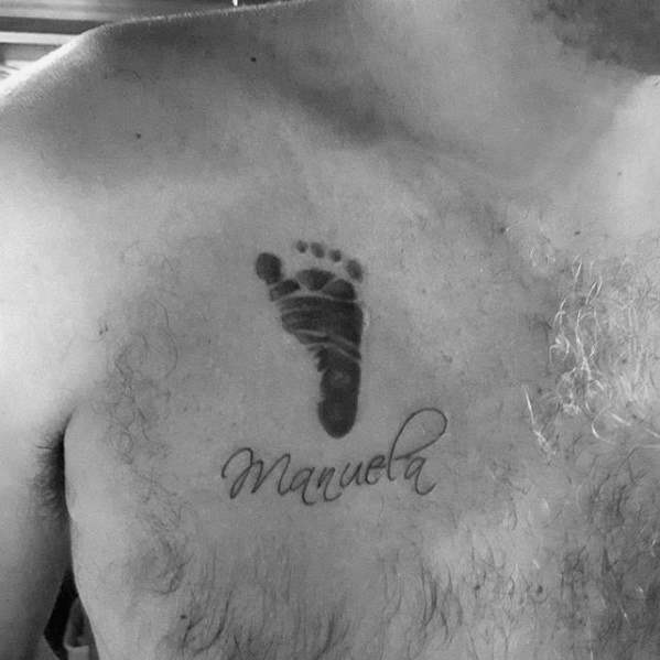 tatuaggio nome figlio bambino 122