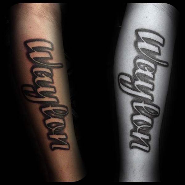 tatuaggio nome figlio bambino 62