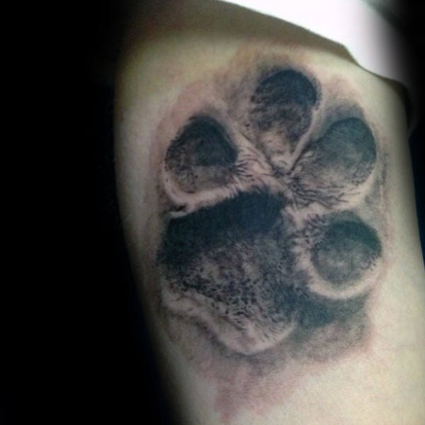tatuaggio orma impronta cane 03