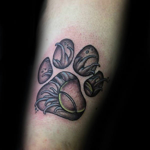 tatuaggio orma impronta cane 168