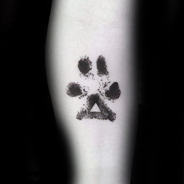 tatuaggio orma impronta cane 177