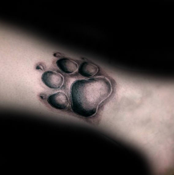 tatuaggio orma impronta cane 84