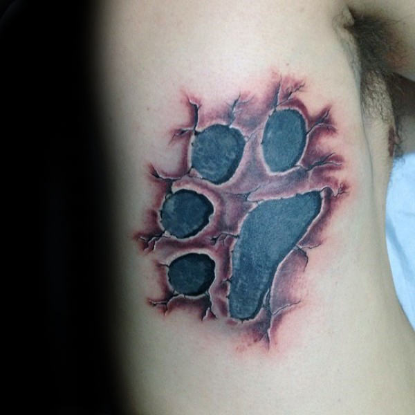 tatuaggio orma impronta cane 99