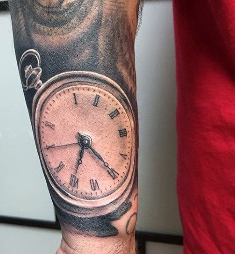 tatuaggio orologio 148