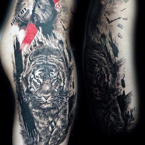 tatuaggio orologio 154
