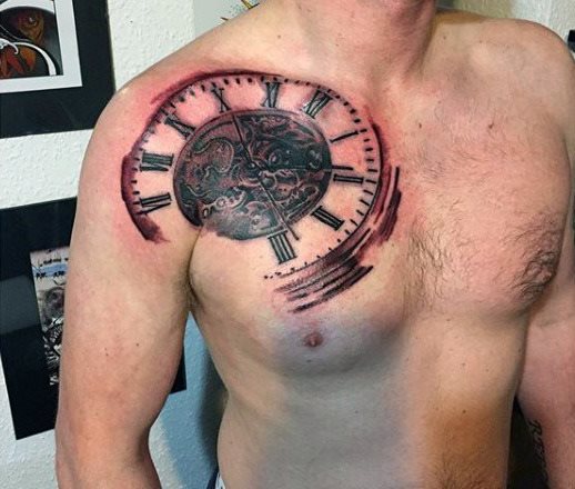 tatuaggio orologio 157