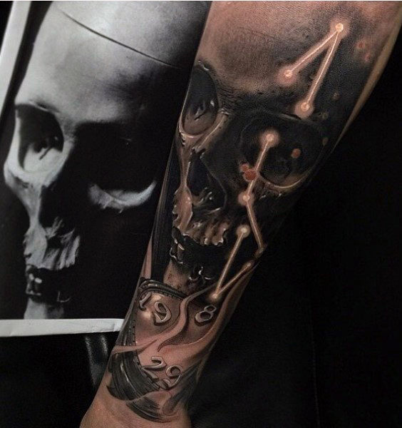 tatuaggio orologio 34