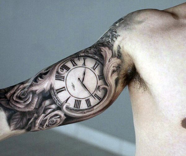 tatuaggio orologio 76