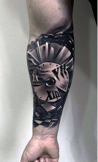 tatuaggio orologio 88