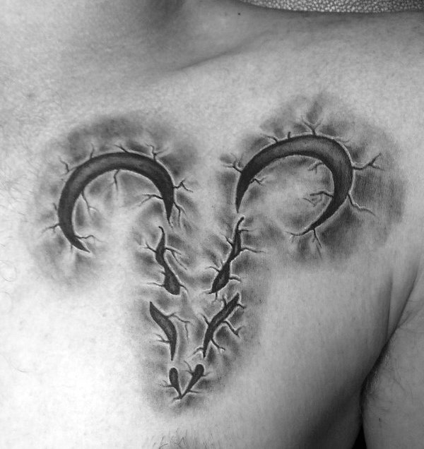 tatuaggio segno ariete 03