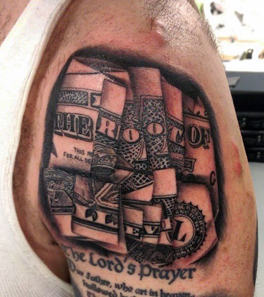 tatuaggio soldi 82