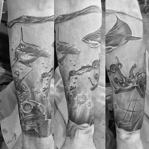 tatuaggio sommozzatore 09