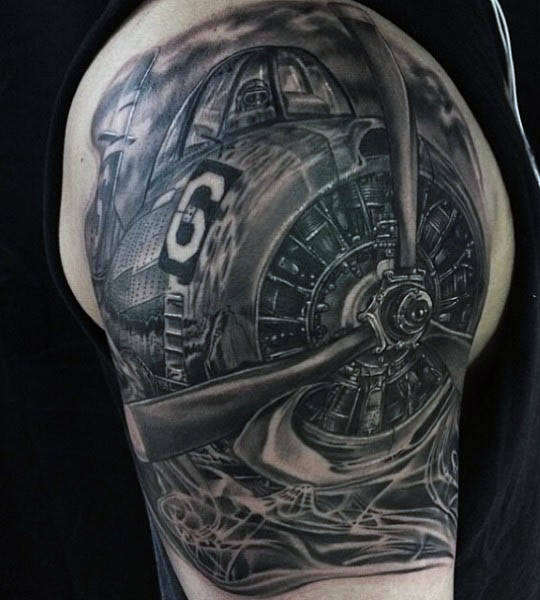 tatuaggio aereo 12
