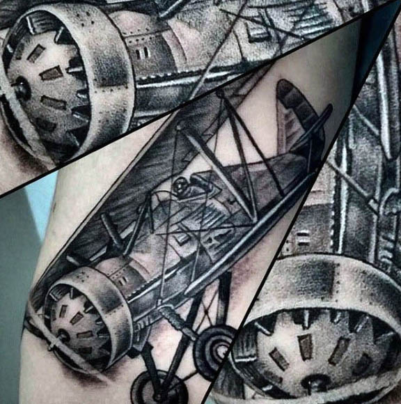 tatuaggio aereo 57