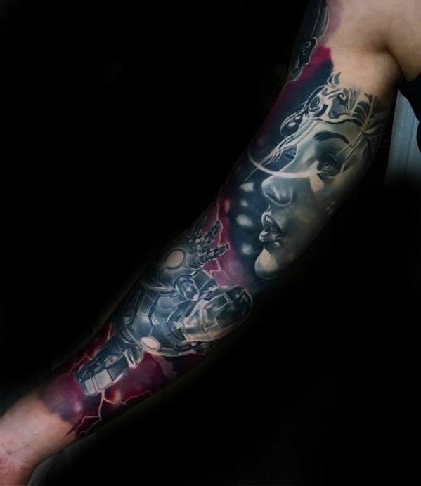tatuaggio iron man 360