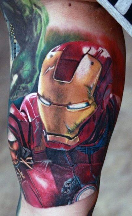 tatuaggio iron man 366