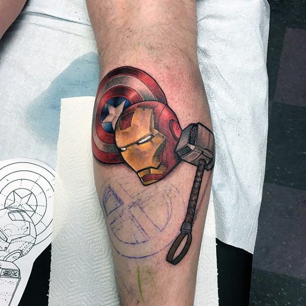 tatuaggio iron man 378