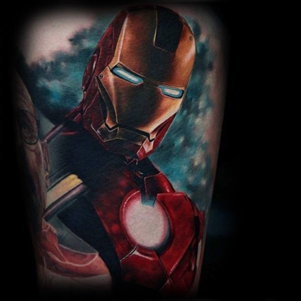 tatuaggio iron man 411