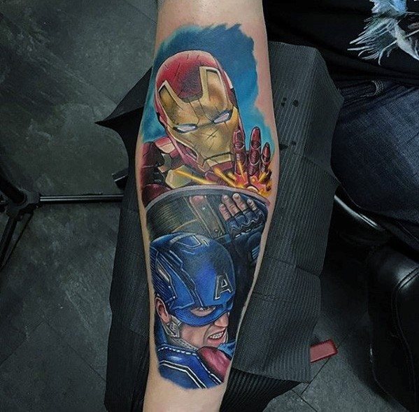 tatuaggio iron man 96