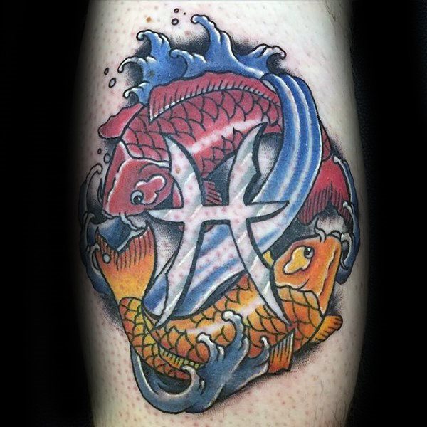 tatuaggio segno pesci 06