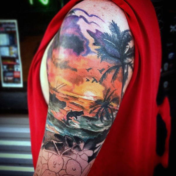 tatuaggio tramonto 102
