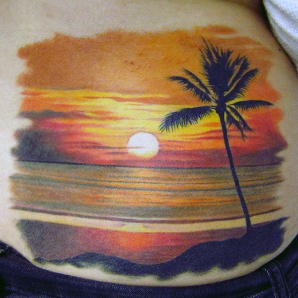 tatuaggio tramonto 186