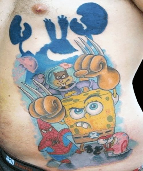 tatuaggio SpongeBob 01