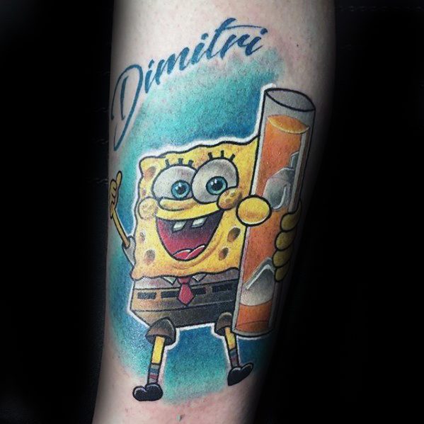 tatuaggio SpongeBob 45
