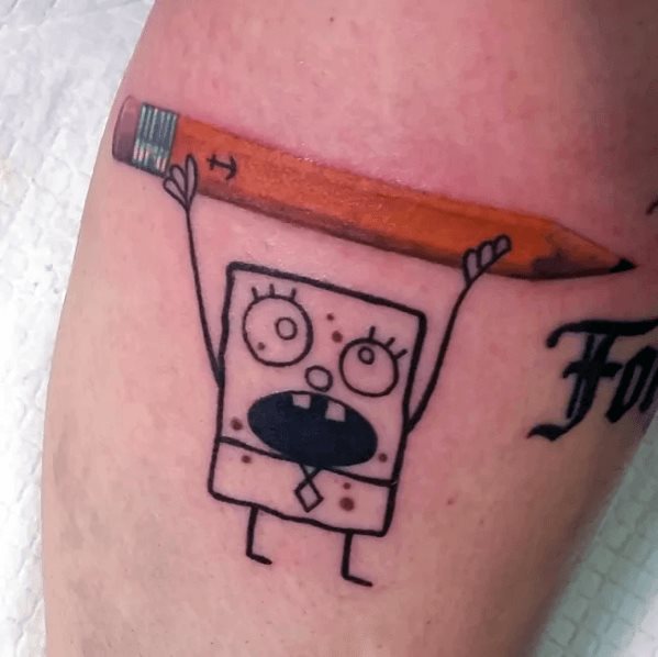 tatuaggio SpongeBob 95