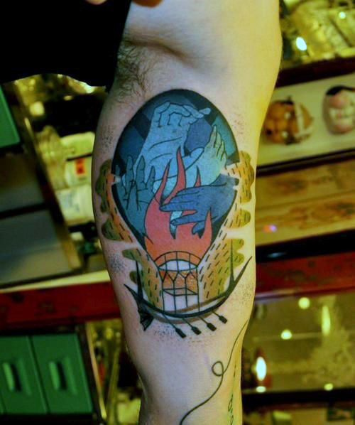 tatuaggio mongolfiera 133