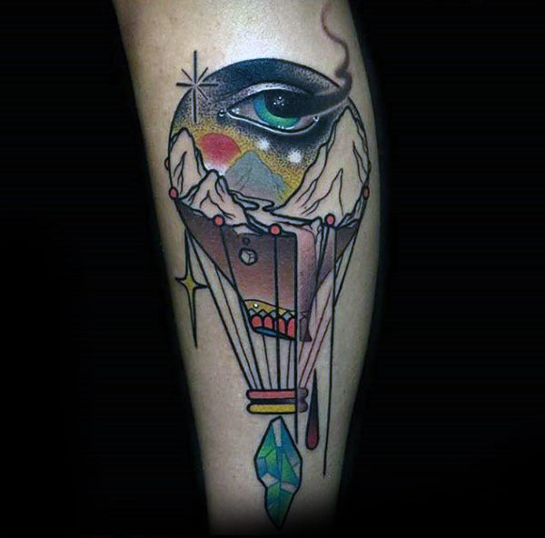 tatuaggio mongolfiera 35