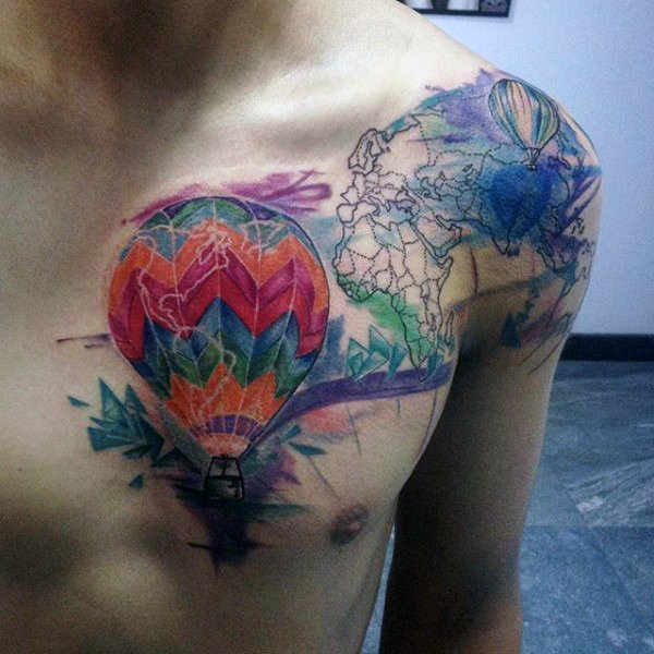 tatuaggio mongolfiera 39