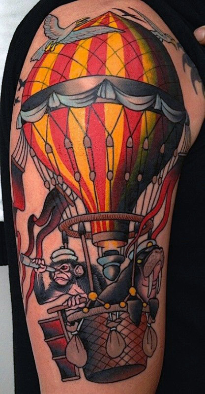 tatuaggio mongolfiera 41