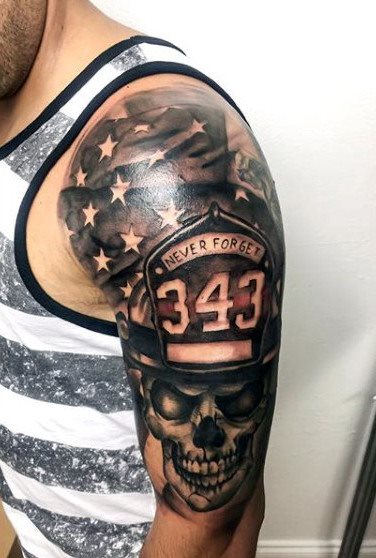 tatuaggio vigile del fuoco 33
