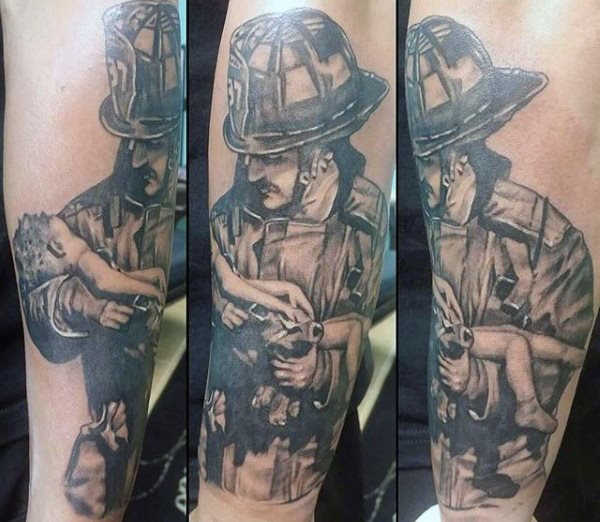 tatuaggio vigile del fuoco 59